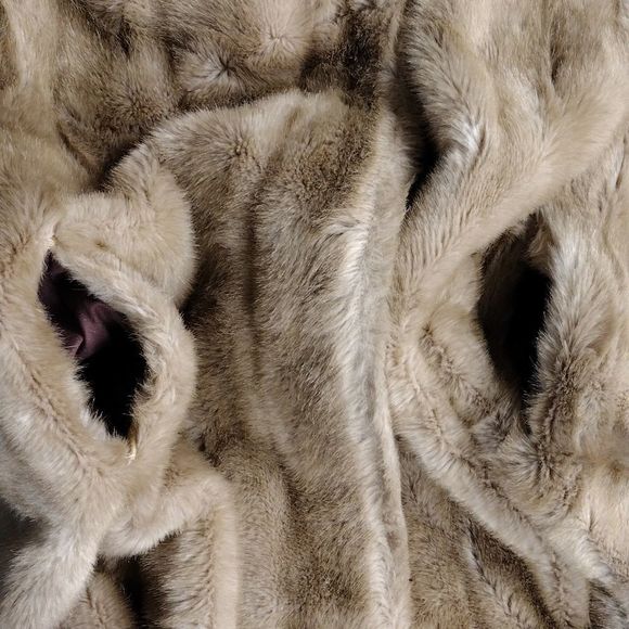 Made in England High Quality Faux Fur Real Leather Coat - Picture 9 of 13